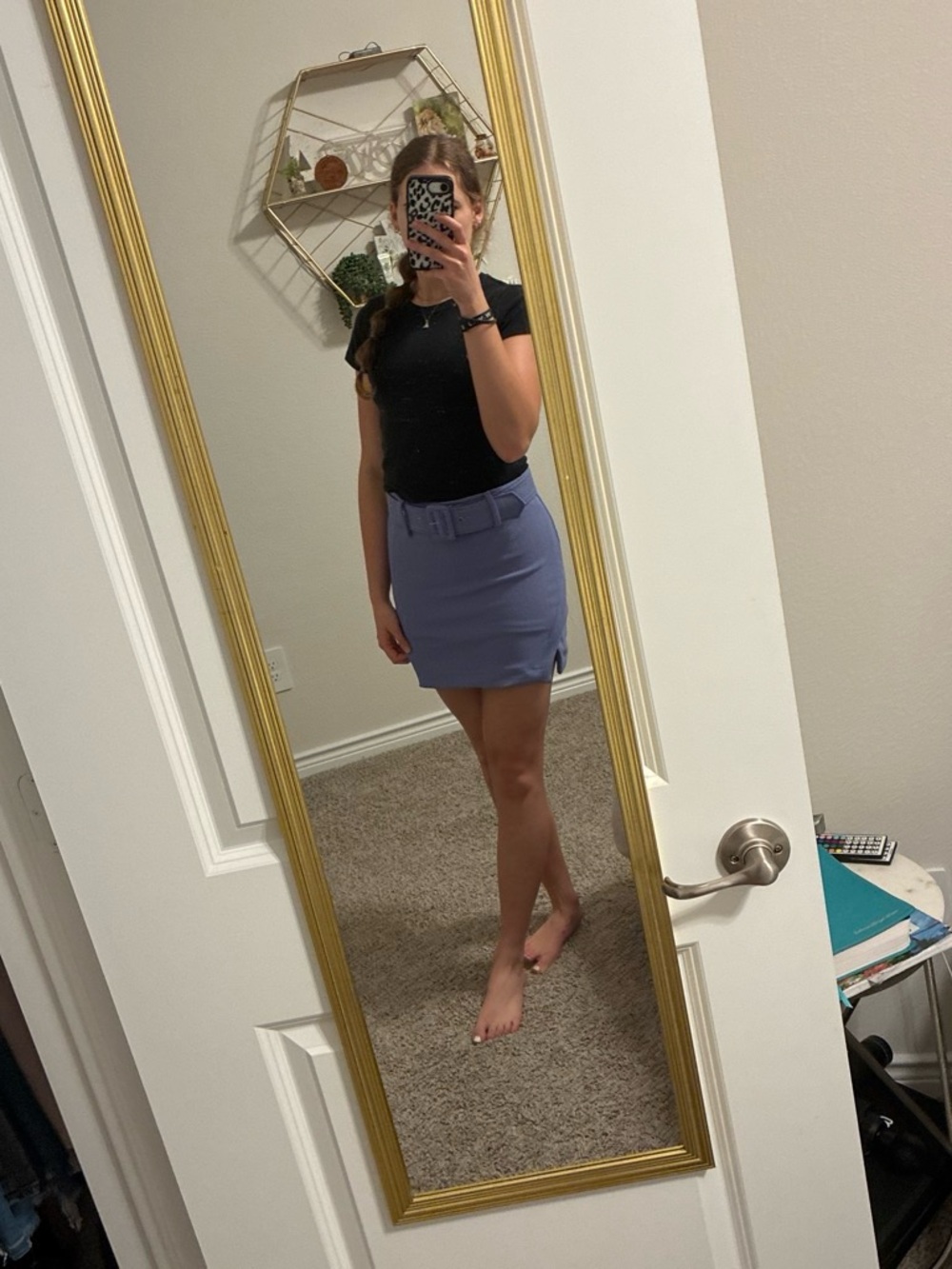 Purple Mini Skirt